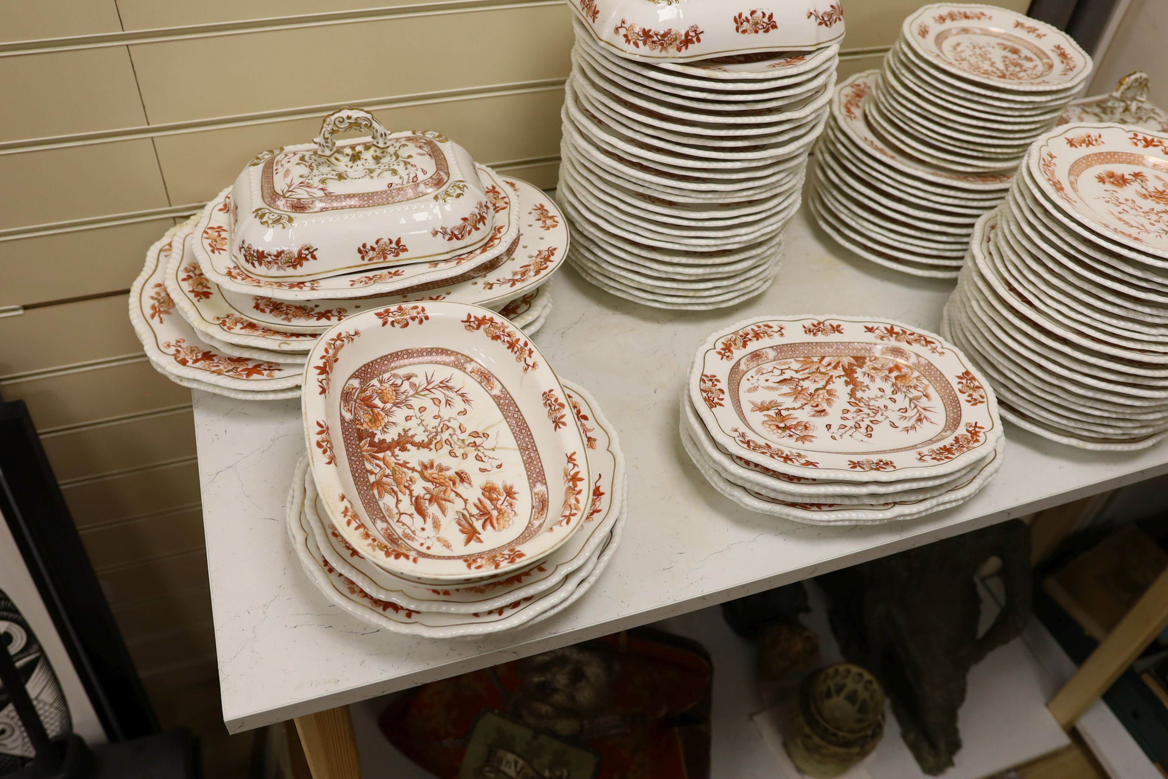 An extensive English porcelain Japan pattern dinner service, c.1830
